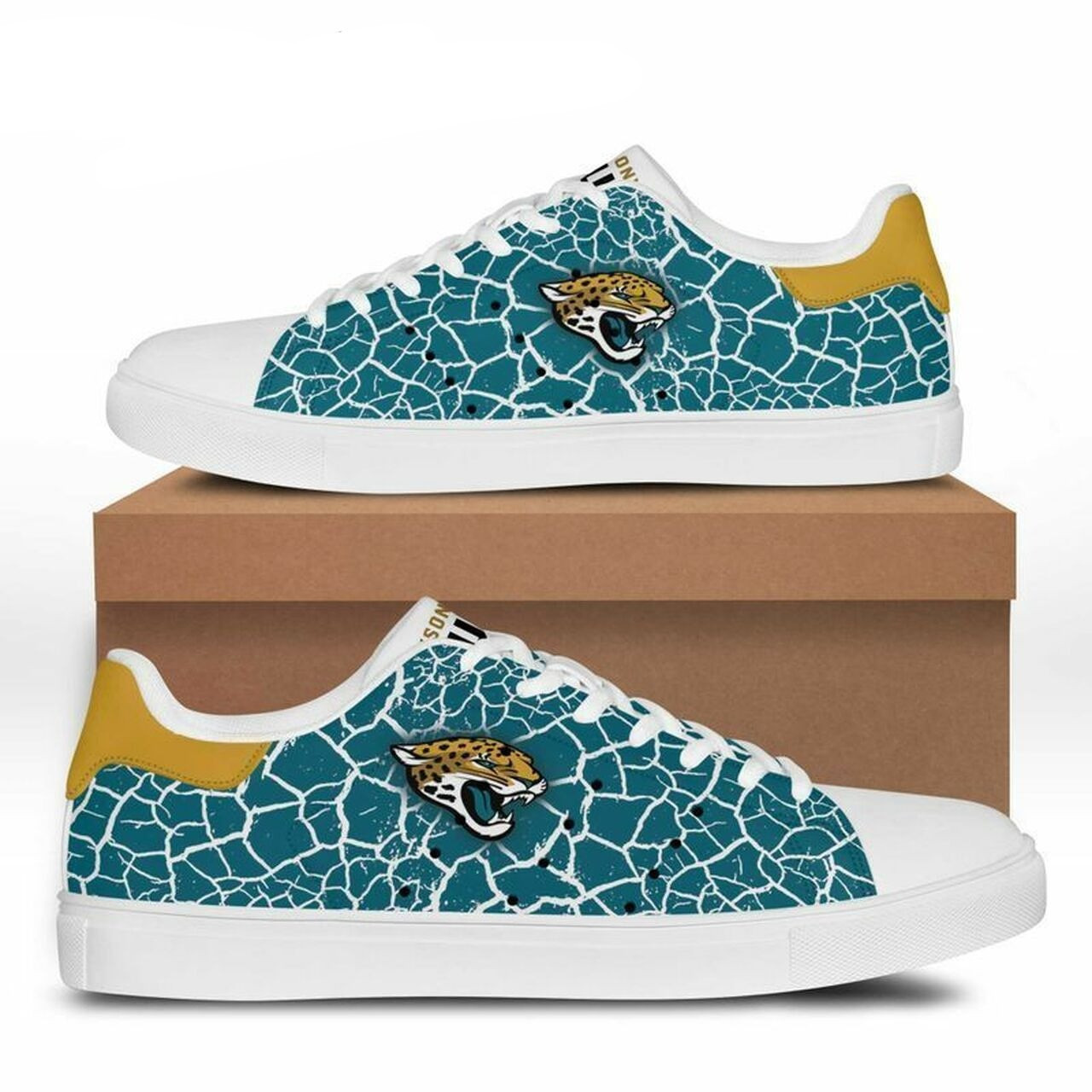 JWFancy Jacksonville Jaguars Skate Stan Shoes Sneakes For Men And Women