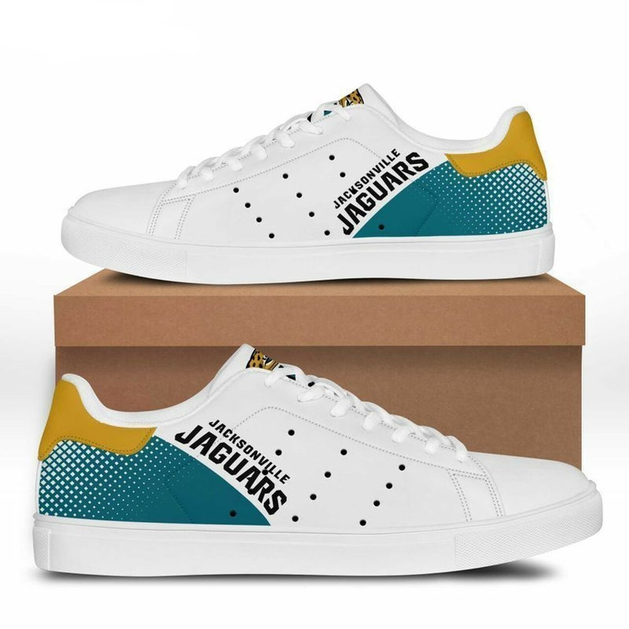 JWFancy Jacksonville Jaguars Skate Stan Shoes Sneakes For Men And Women
