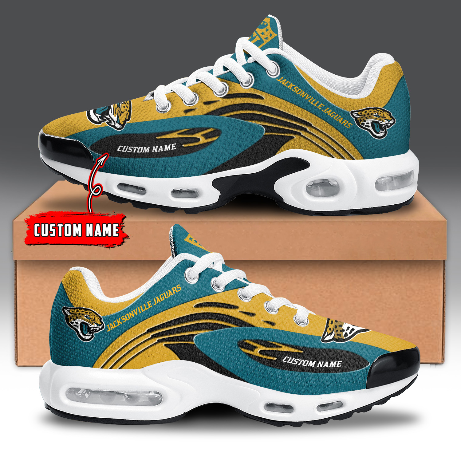 JWFancy Jacksonville Jaguars TN Shoes Sneakers For Men And Women