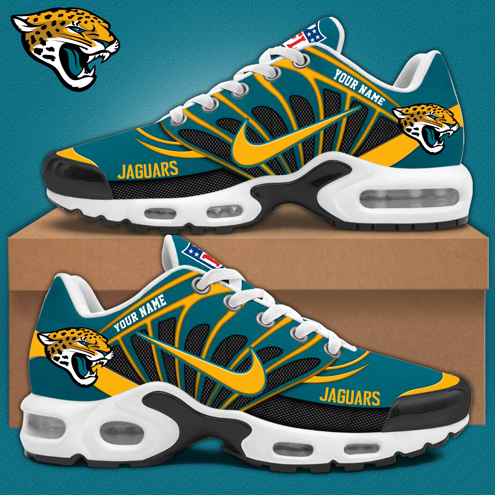 JWFancy Jacksonville Jaguars TN Shoes Sneakers For Men And Women
