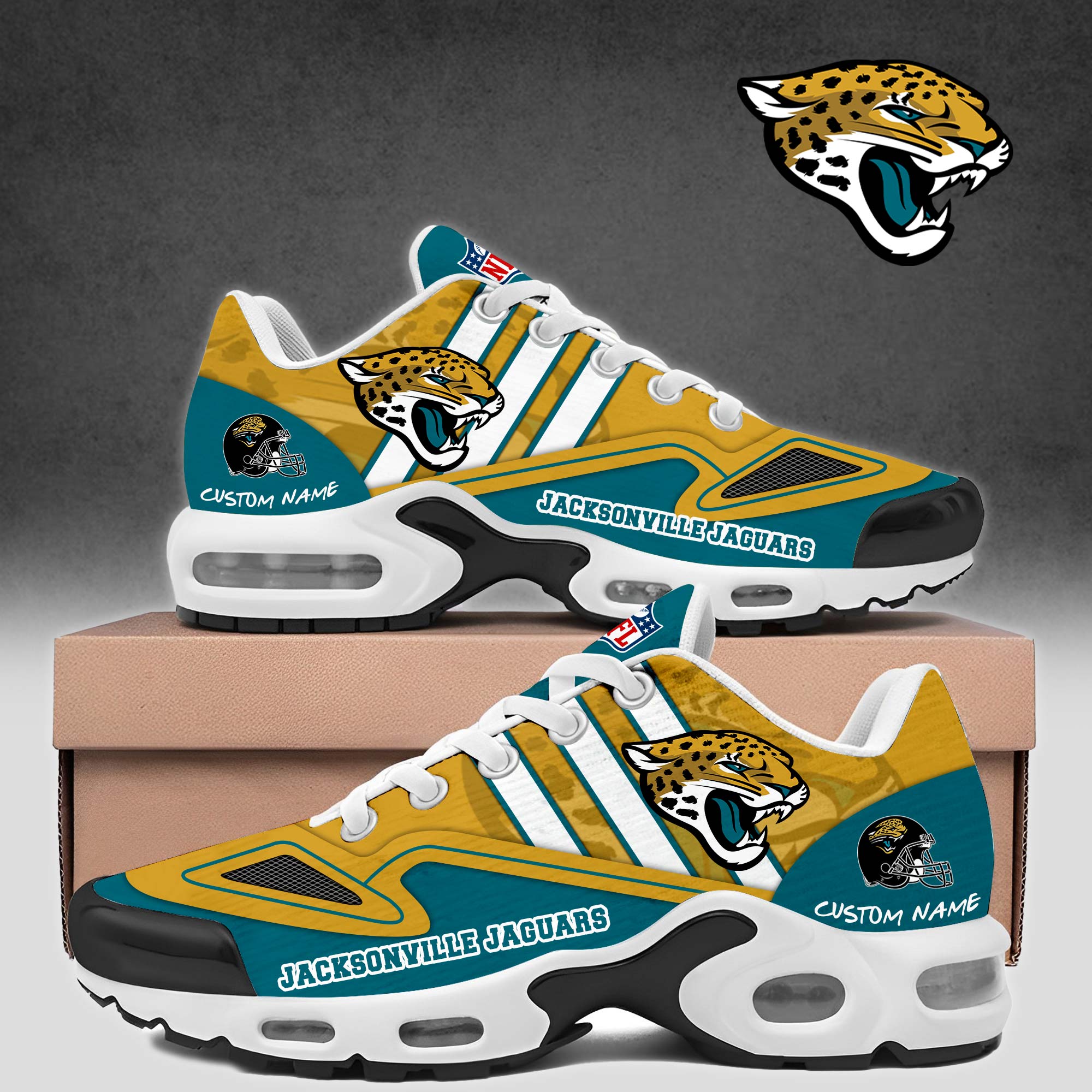 JWFancy Jacksonville Jaguars TN Shoes Sneakers For Men And Women