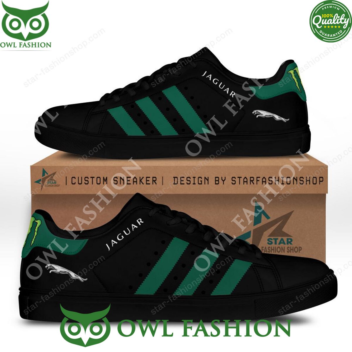 JWFancy Jaguar Automobile Vintage Skate Stan Shoes Sneakes For Men And Women