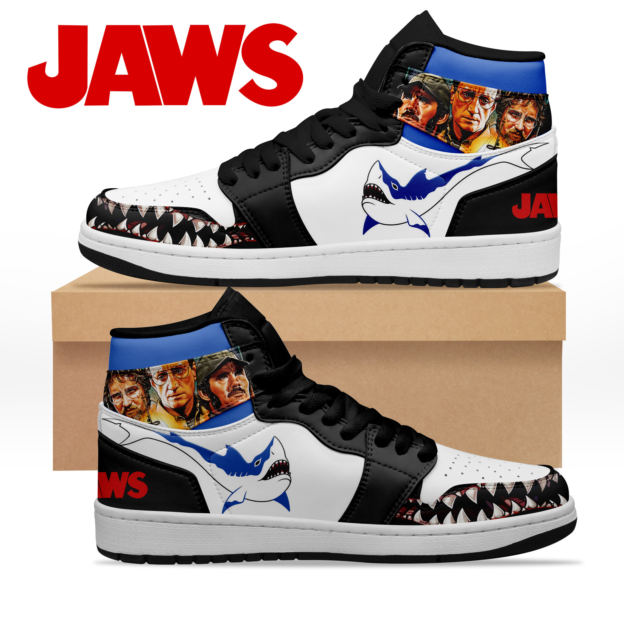 JWFancy Jaws AJ1 High Sneakers Shoes For Men And Women