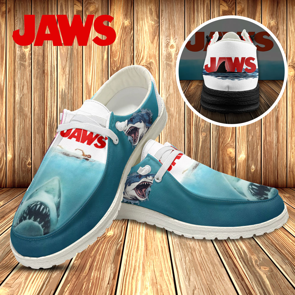 JWFancy Jaws Hey Dude Shoes Wally Men's Lace Up Loafers Comfortable For Men And Women