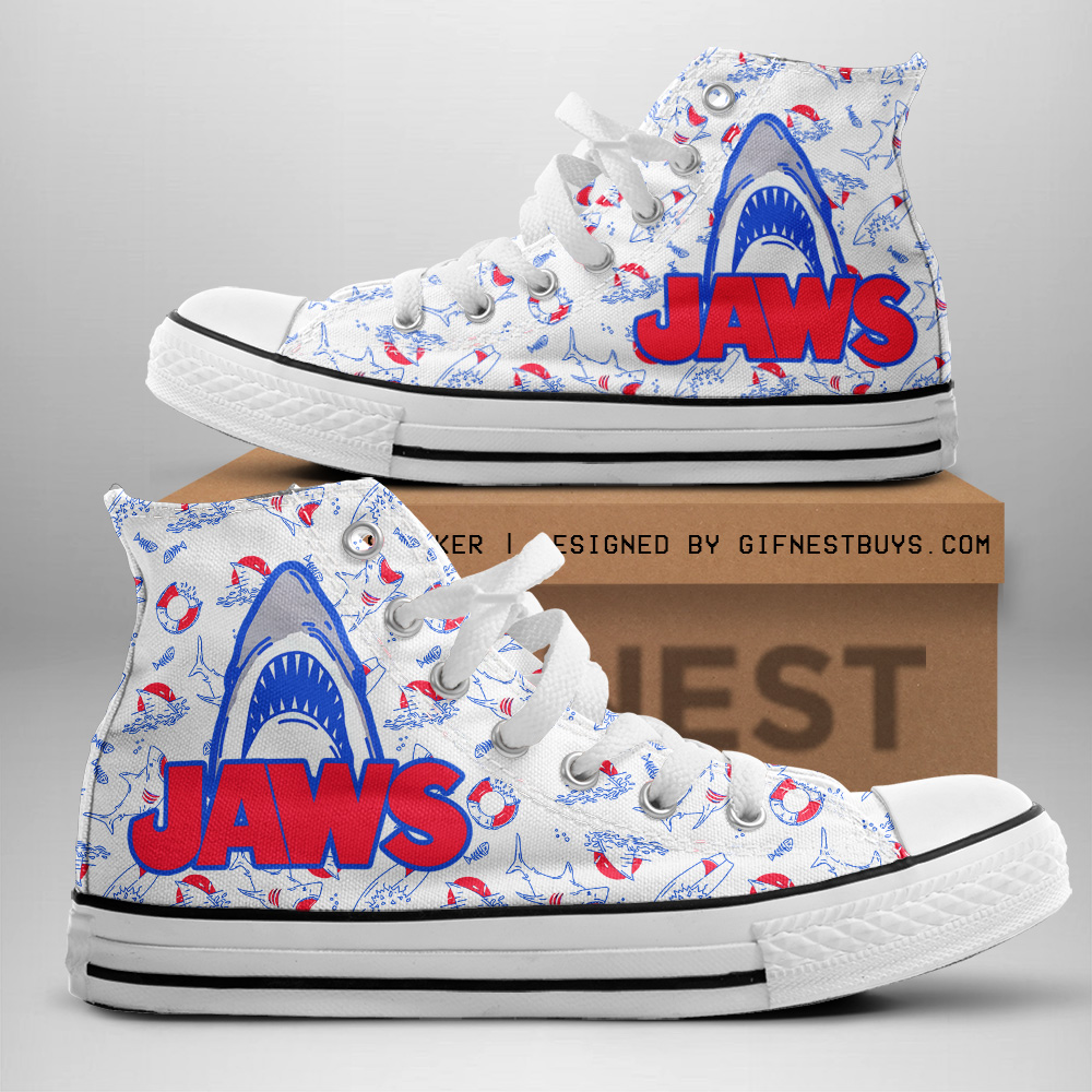 JWFancy Jaws High Top Canvas Sneakers Shoes For Men And Women