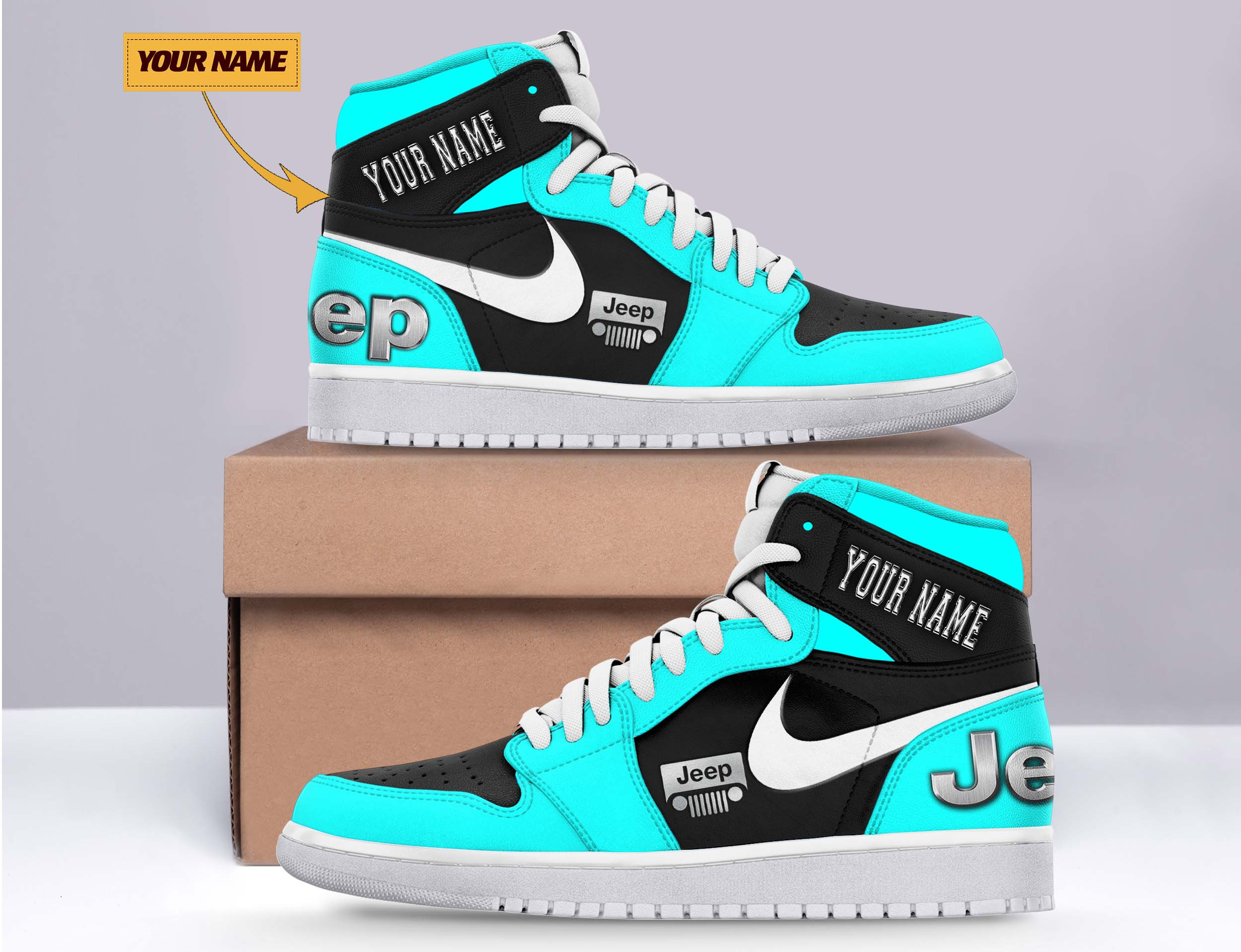 JWFancy Jeep AJ1 High Sneakers Shoes For Men And Women
