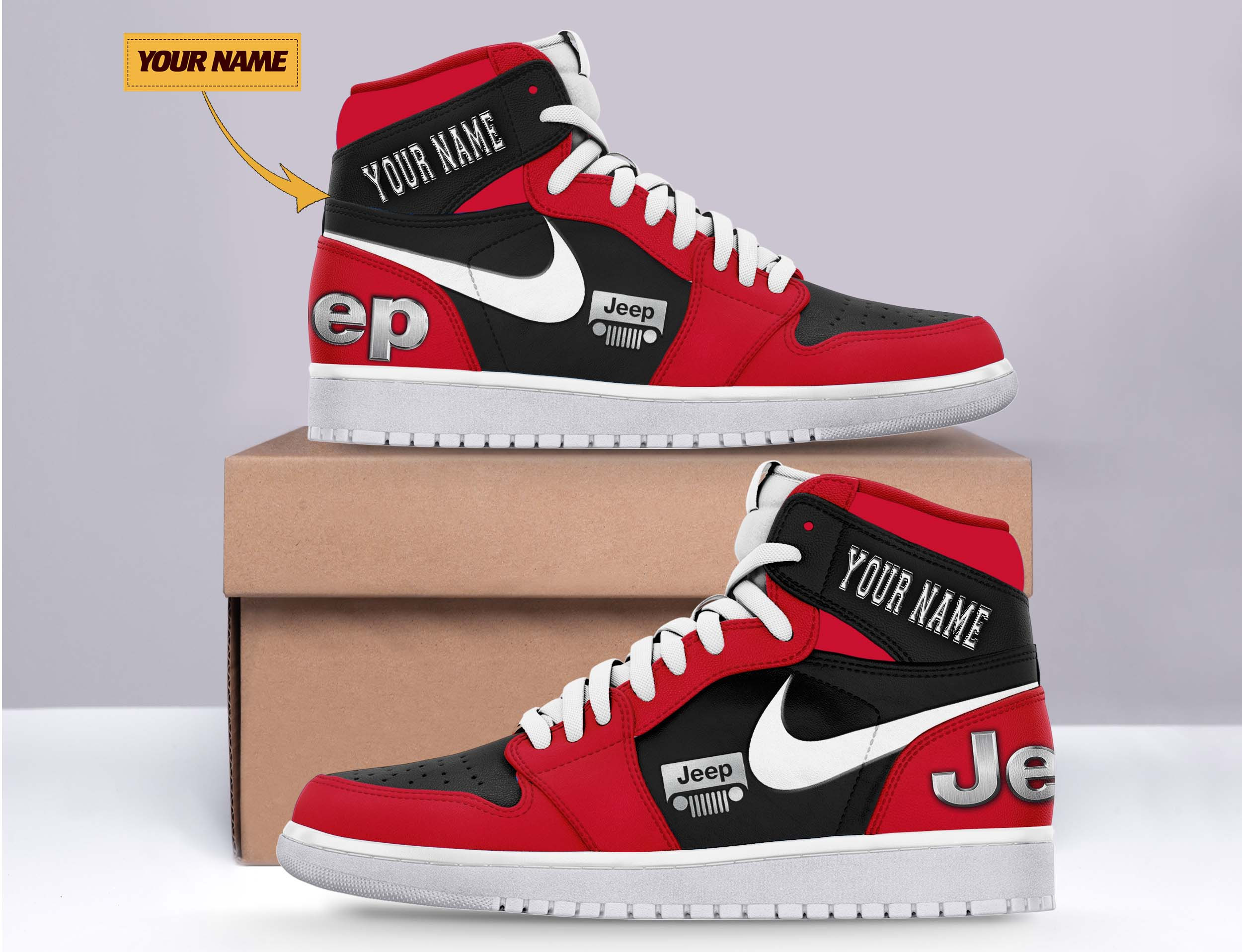 JWFancy Jeep AJ1 High Sneakers Shoes For Men And Women