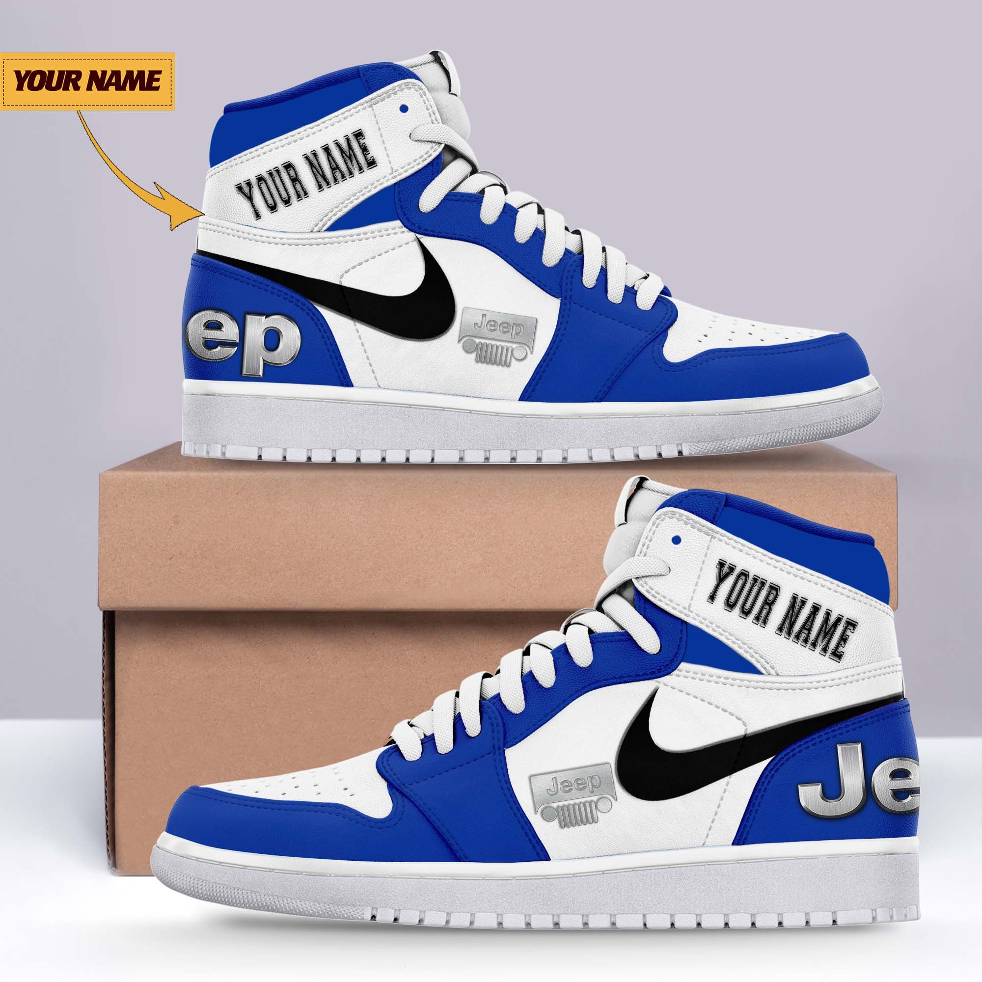 JWFancy Jeep AJ1 High Sneakers Shoes For Men And Women