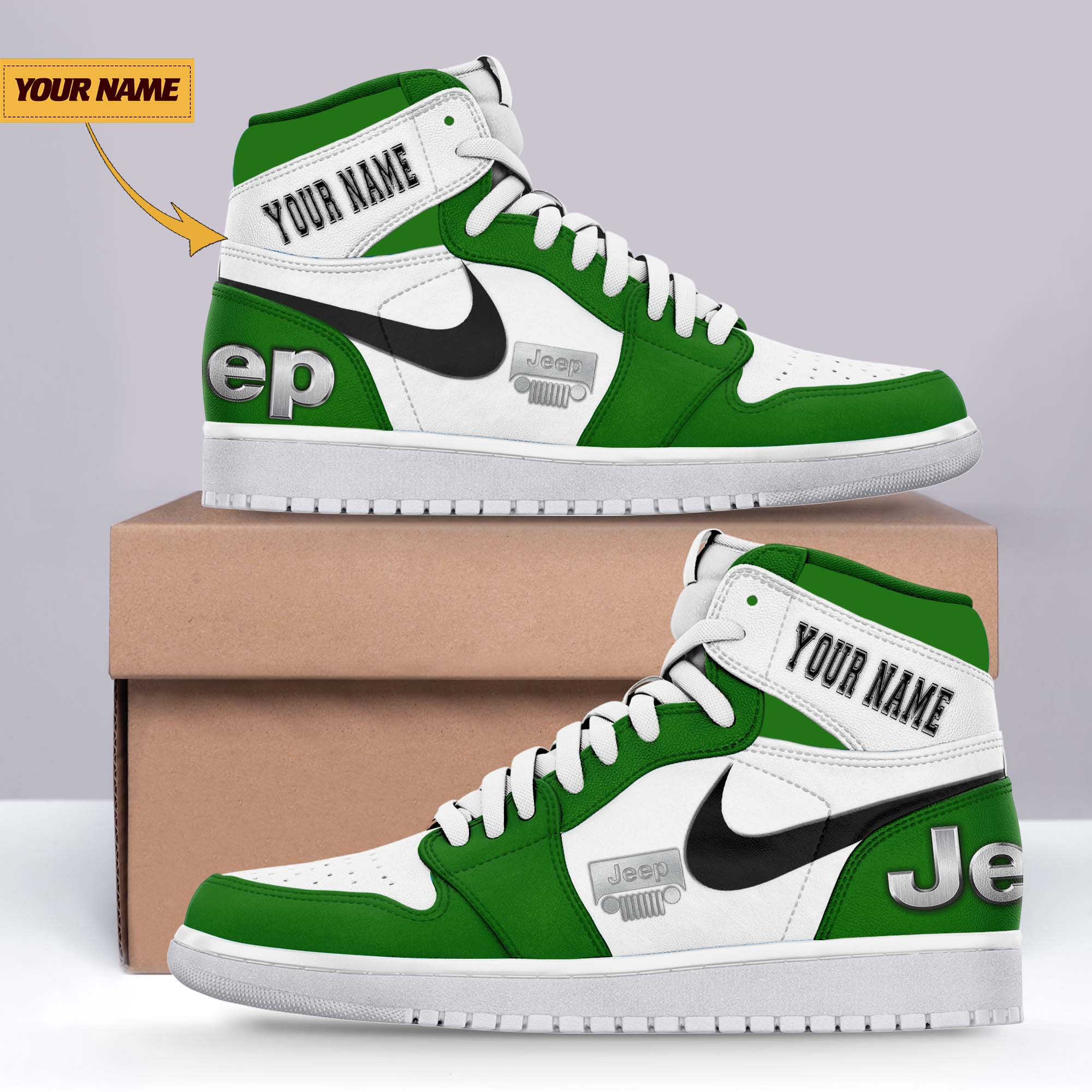 JWFancy Jeep AJ1 High Sneakers Shoes For Men And Women