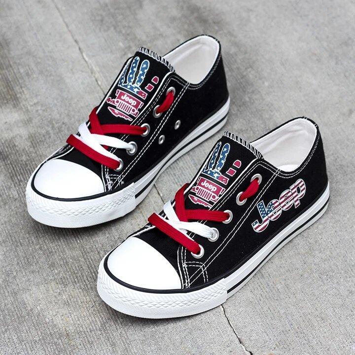 JWFancy Jeep Low Top Canvas Sneakers Shoes For Men And Women
