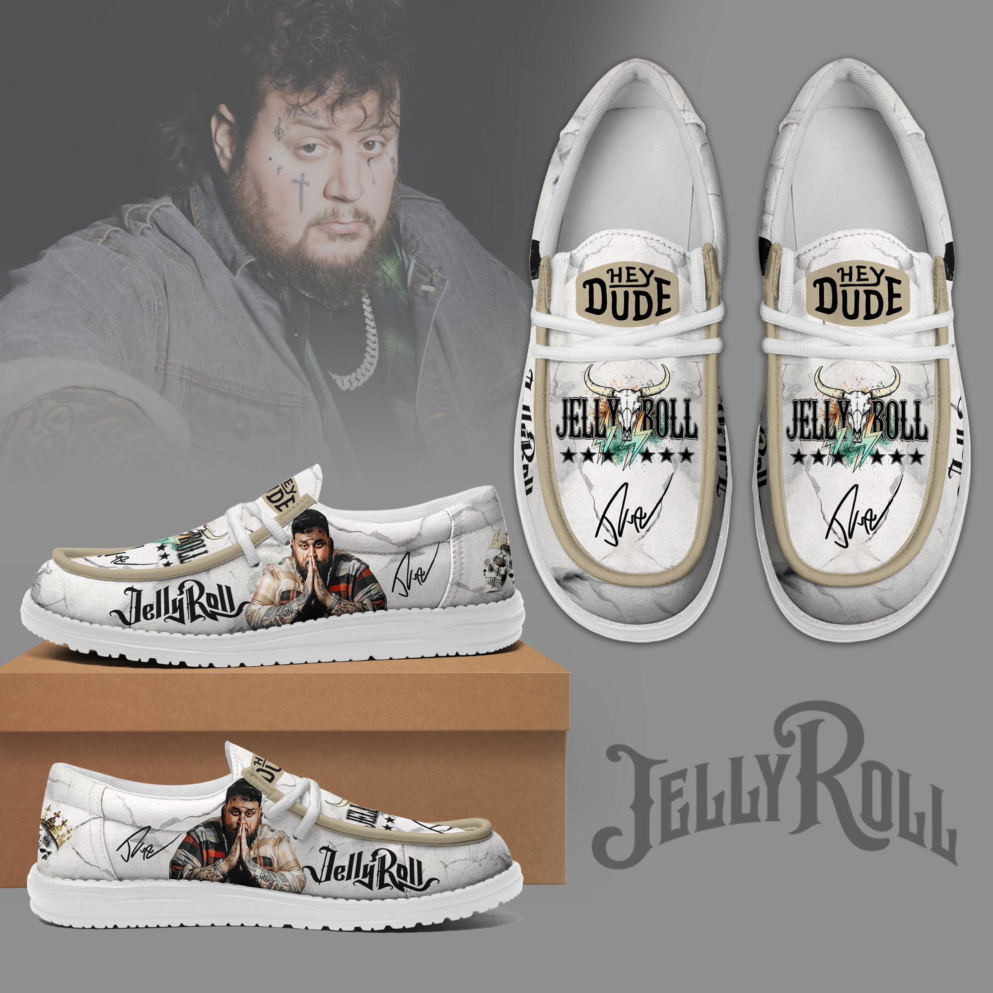 JWFancy Jelly Roll – Custom Name Hey Dude