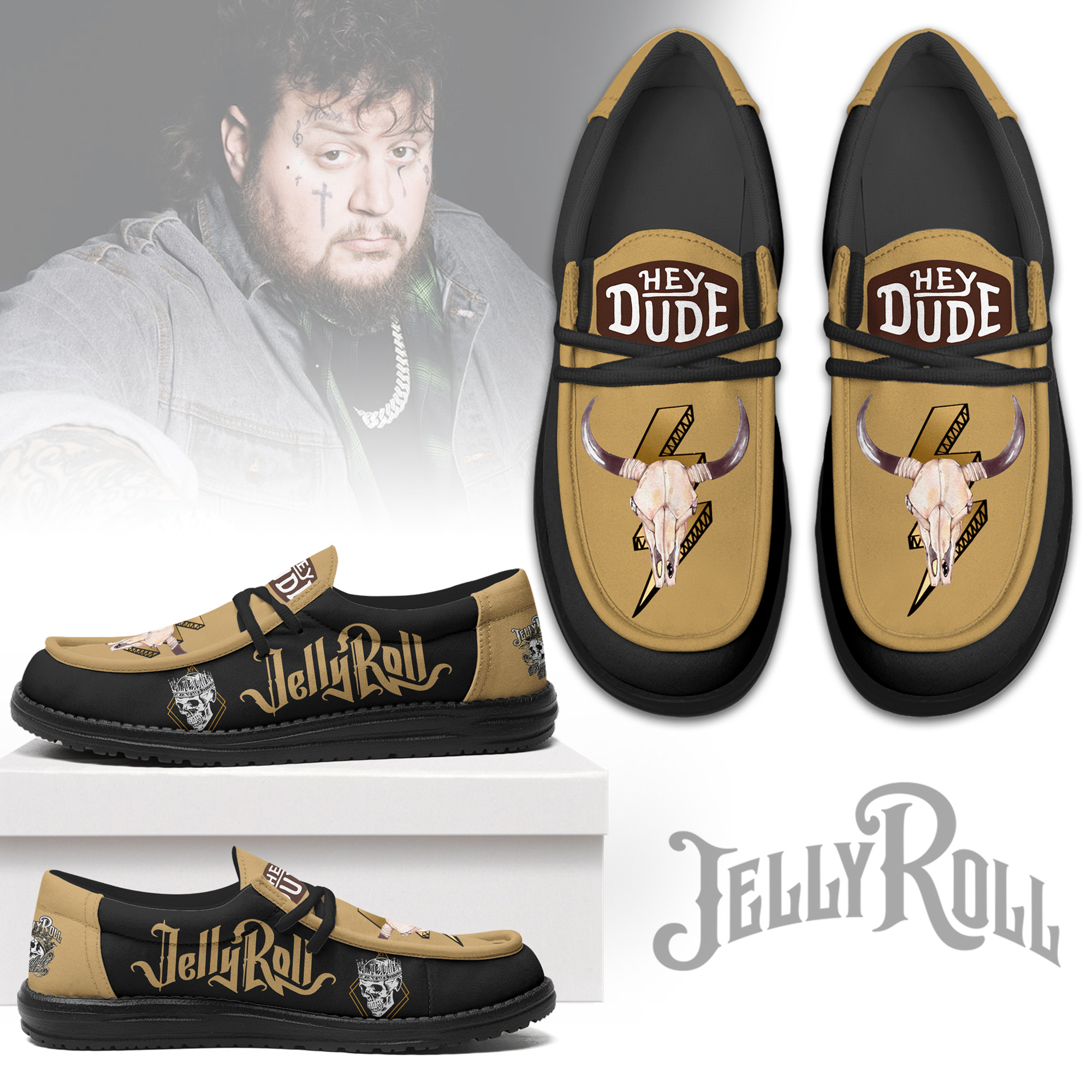 JWFancy Jelly Roll – Custom Name Hey Dude