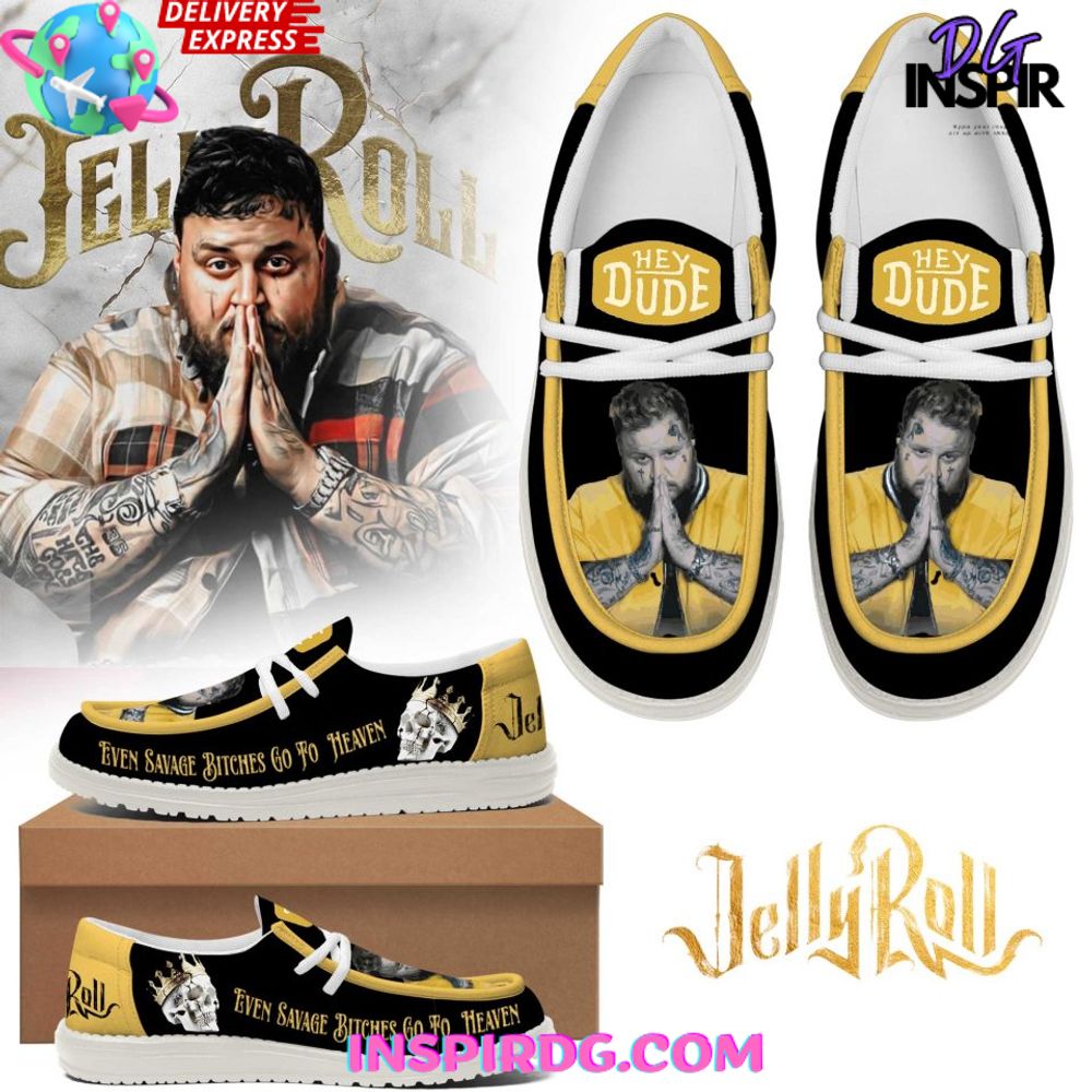 JWFancy Jelly Roll Hey Dude Shoes Wally Men's Lace Up Loafers Comfortable For Men And Women