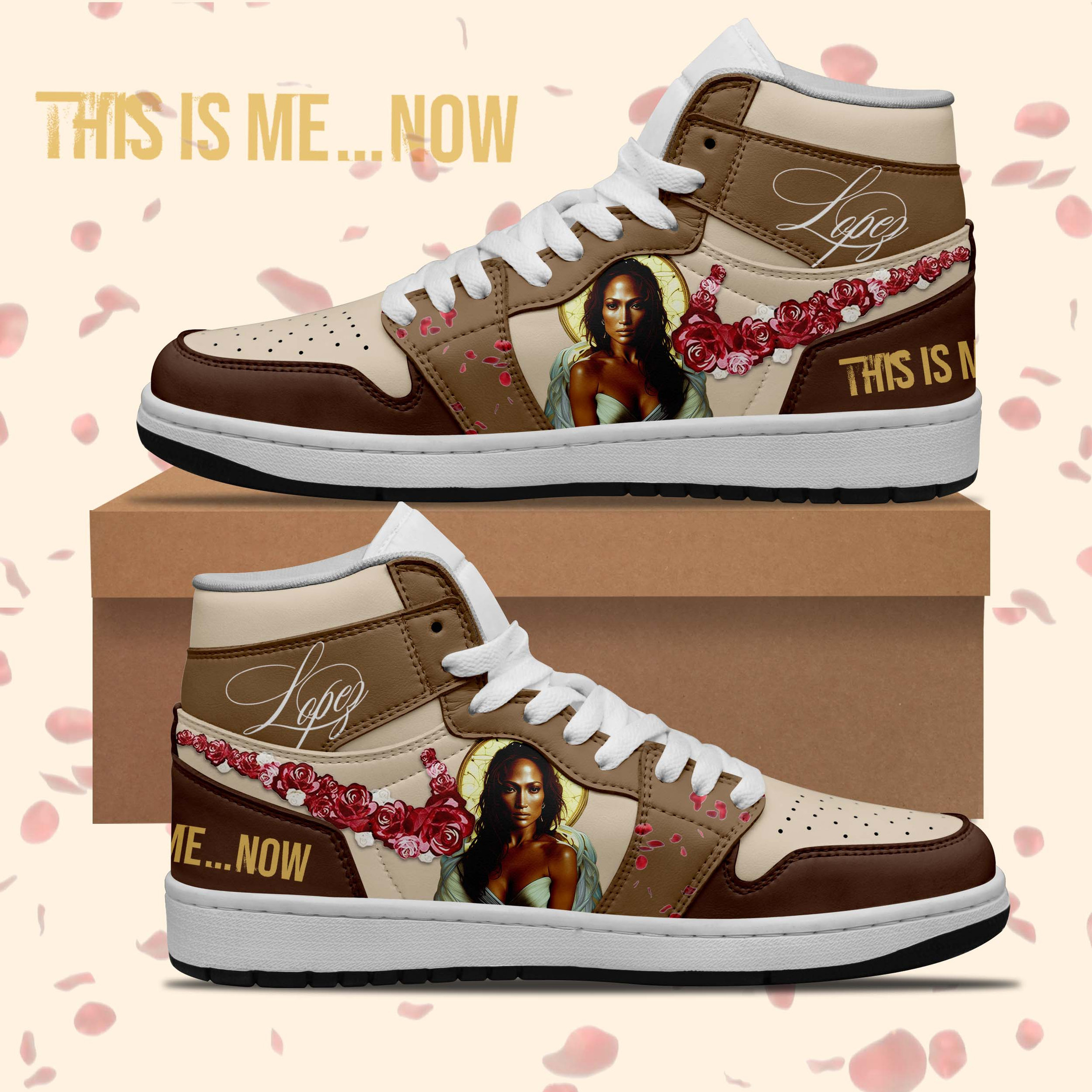 JWFancy Jennifer Lopez AJ1 High Sneakers Shoes For Men And Women
