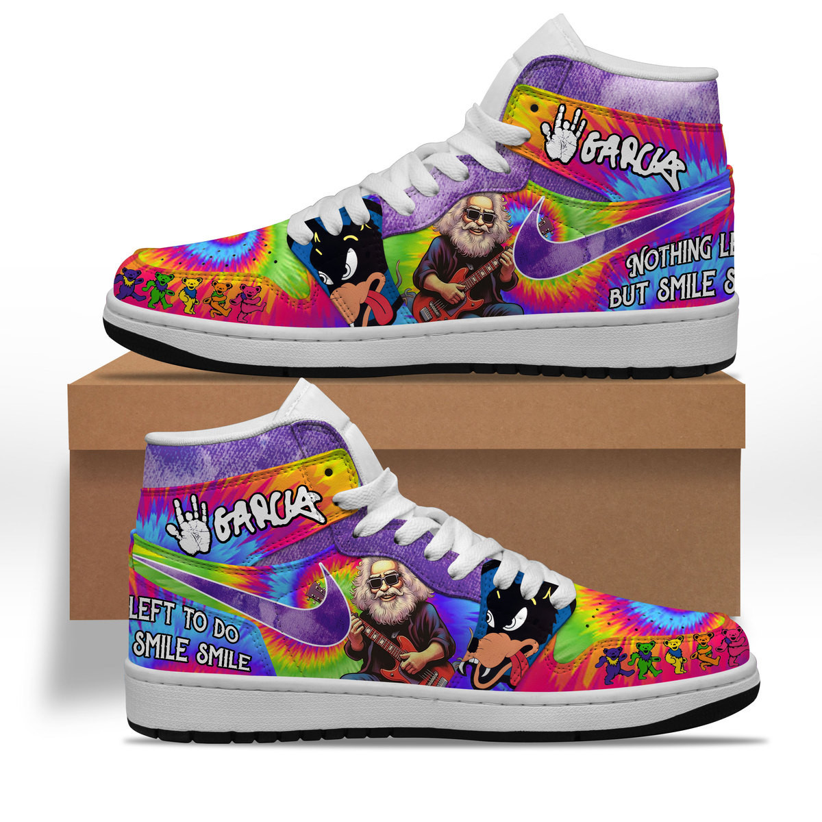 JWFancy Jerry Garcia AJ1 High Sneakers Shoes For Men And Women