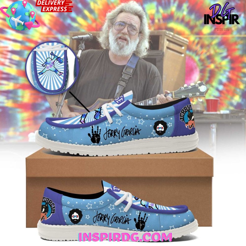 JWFancy Jerry Garcia Hey Dude Shoes Wally Men's Lace Up Loafers Comfortable For Men And Women