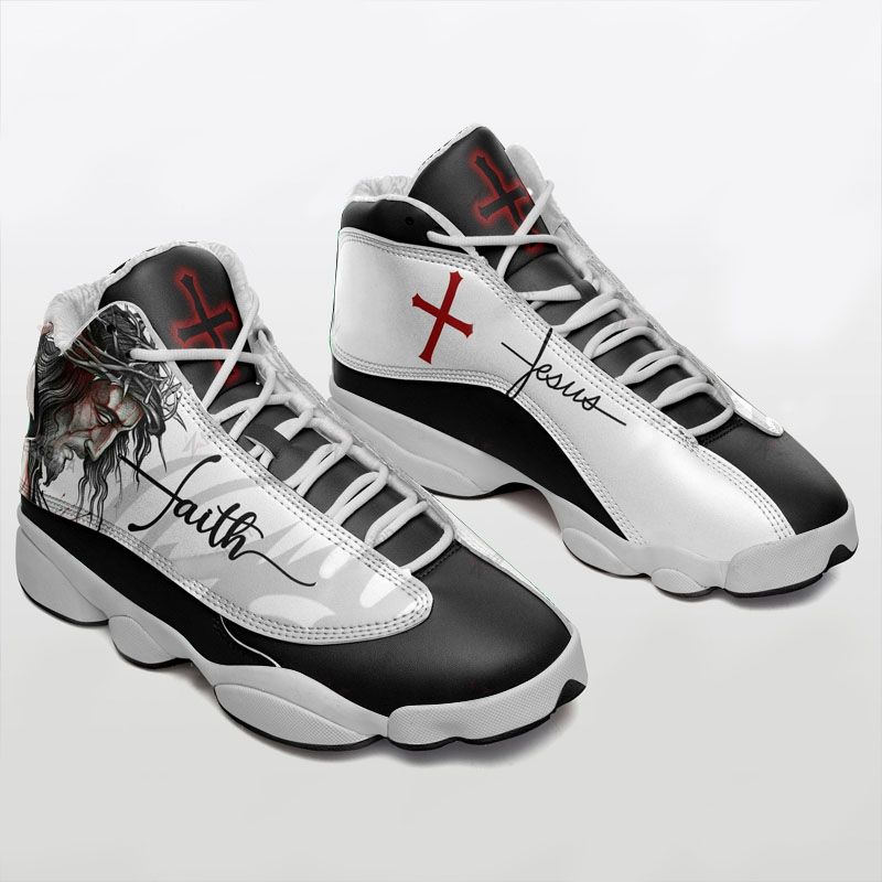 JWFancy Jesus Faith AJ13 Sneakers Shoes For Men And Women