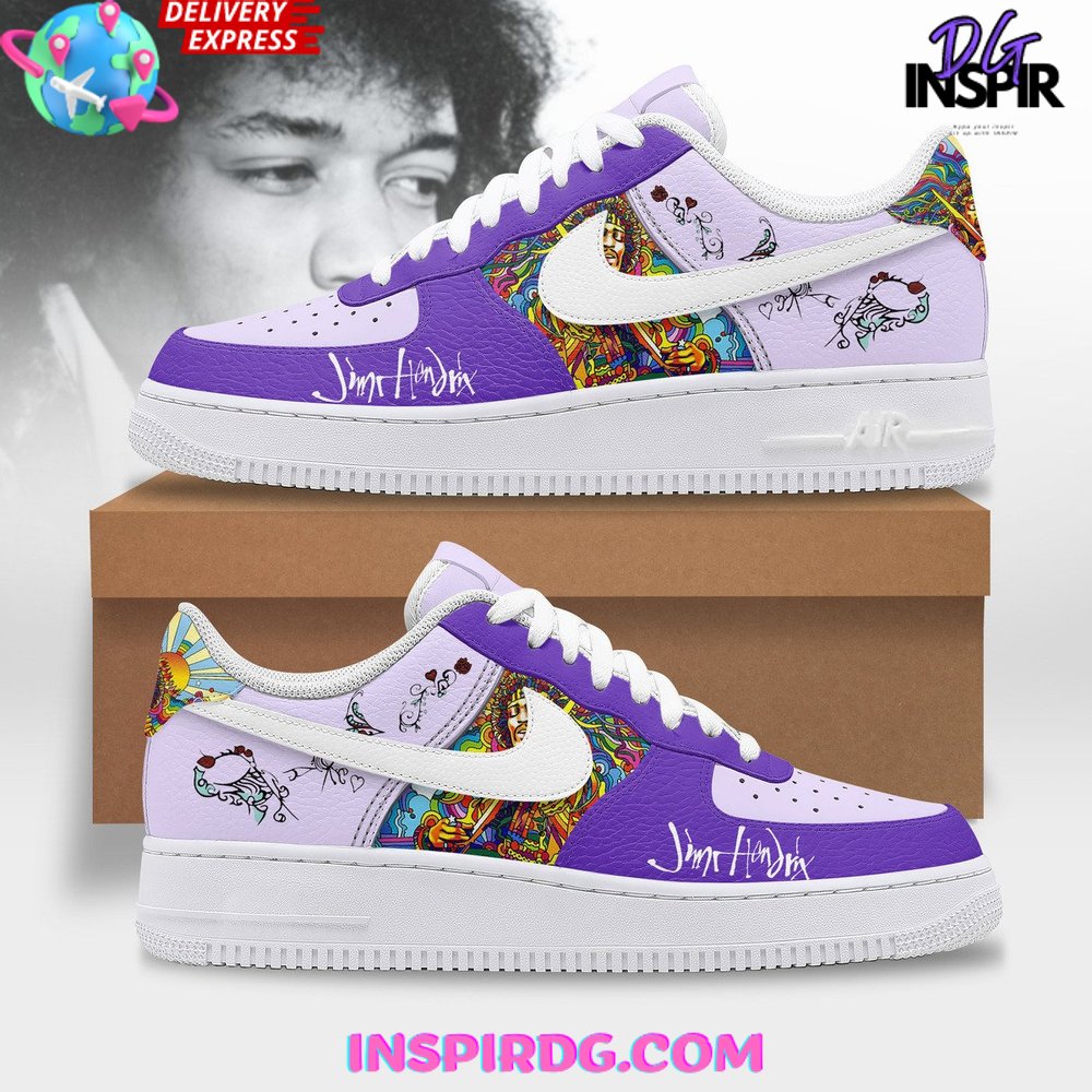 JWFancy Jimi Hendrix Guitarist Air Low-Top Sneakers Shoes For Men And Women