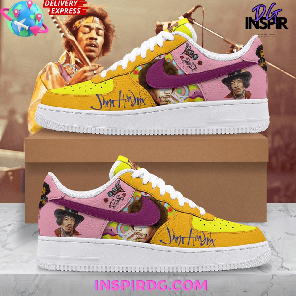 JWFancy Jimi Hendrix Guitarist Air Low-Top Sneakers Shoes For Men And Women
