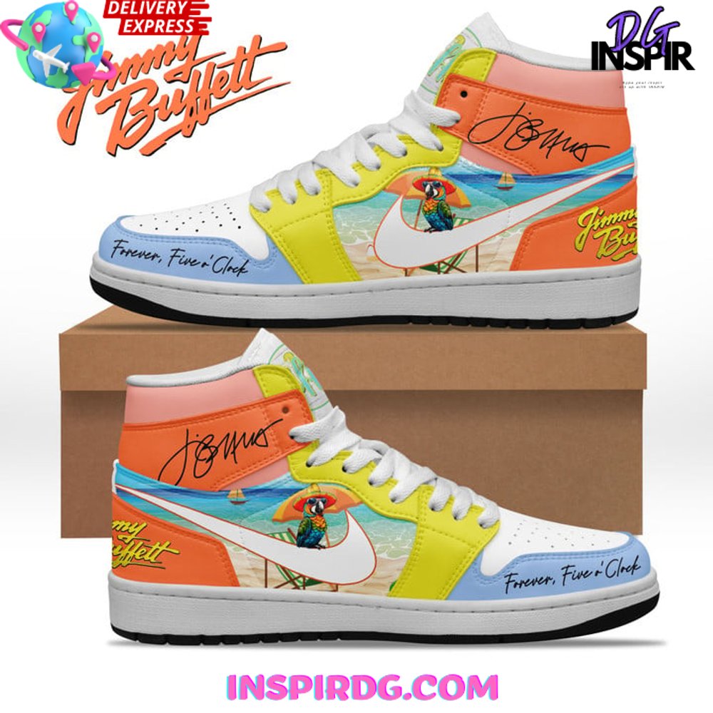 JWFancy Jimmy Buffet World AJ1 High Sneakers Shoes For Men And Women
