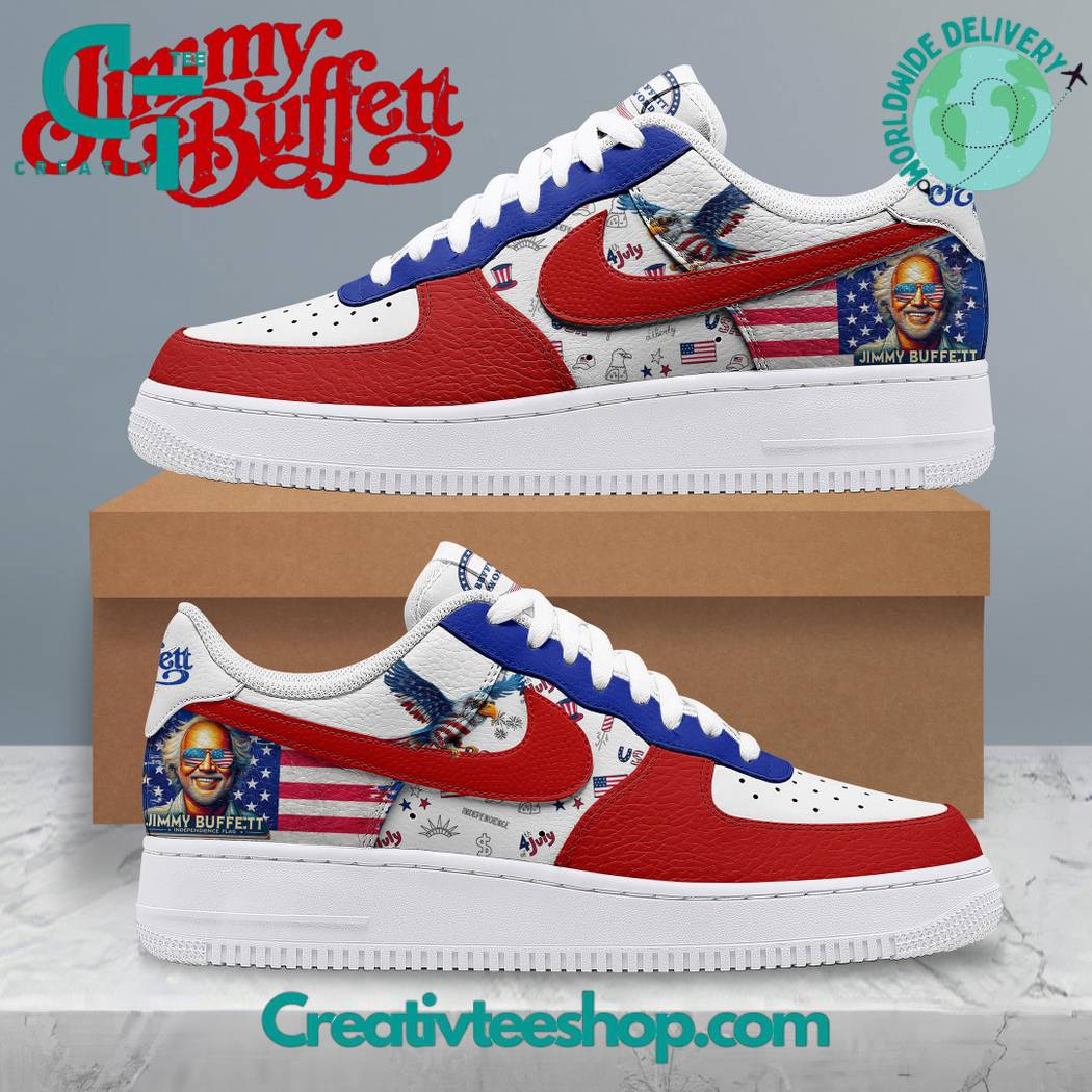 JWFancy Jimmy Buffett America Independent Day Air Low-Top Sneakers Shoes For Men And Women