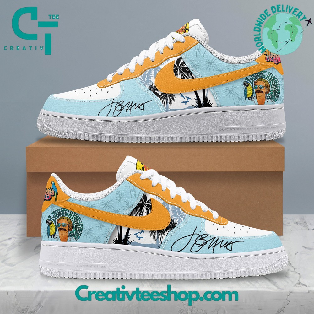 JWFancy Jimmy Buffett Living My Life Like A Song Air Low-Top Sneakers Shoes For Men And Women