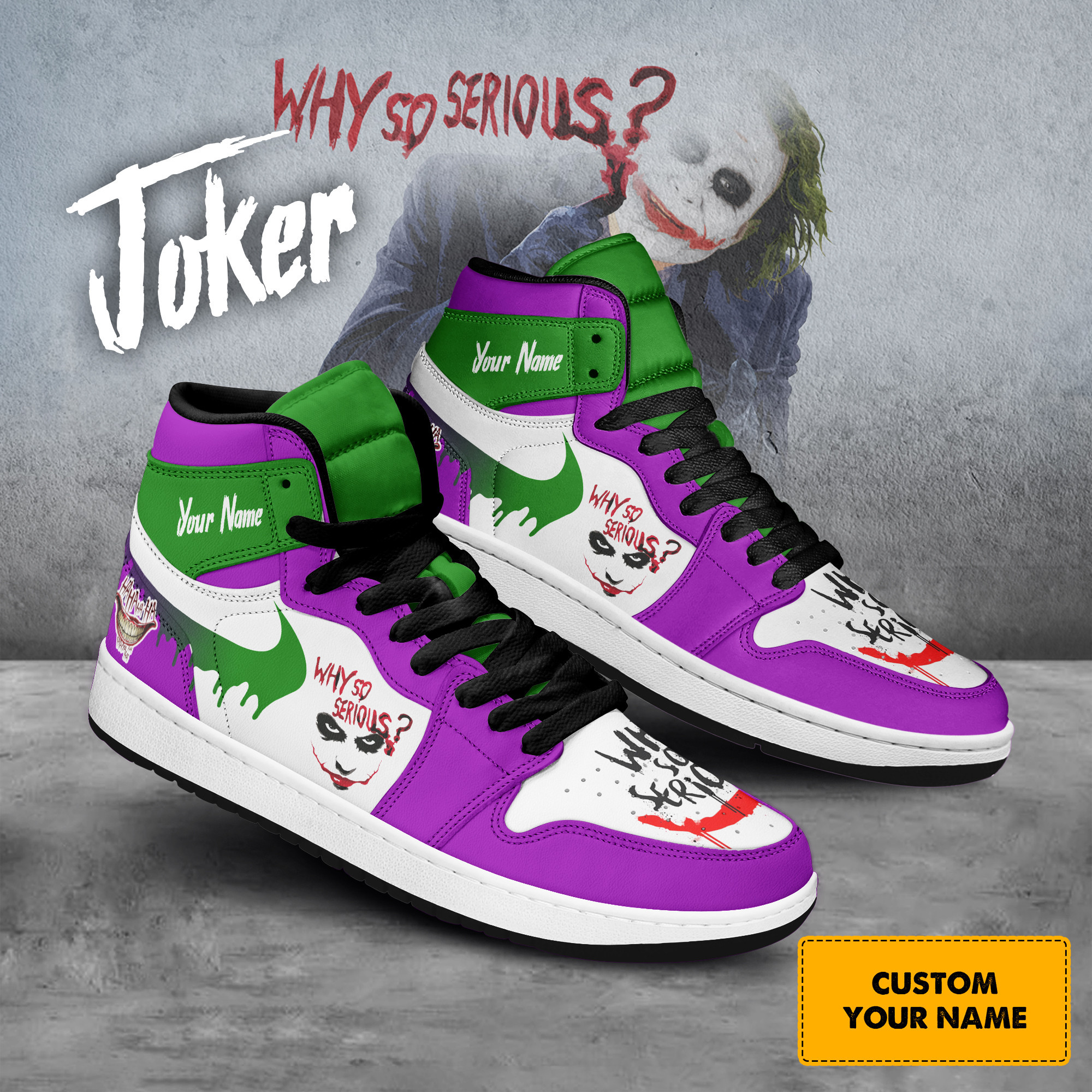 JWFancy Joker AJ1 High Sneakers Shoes For Men And Women