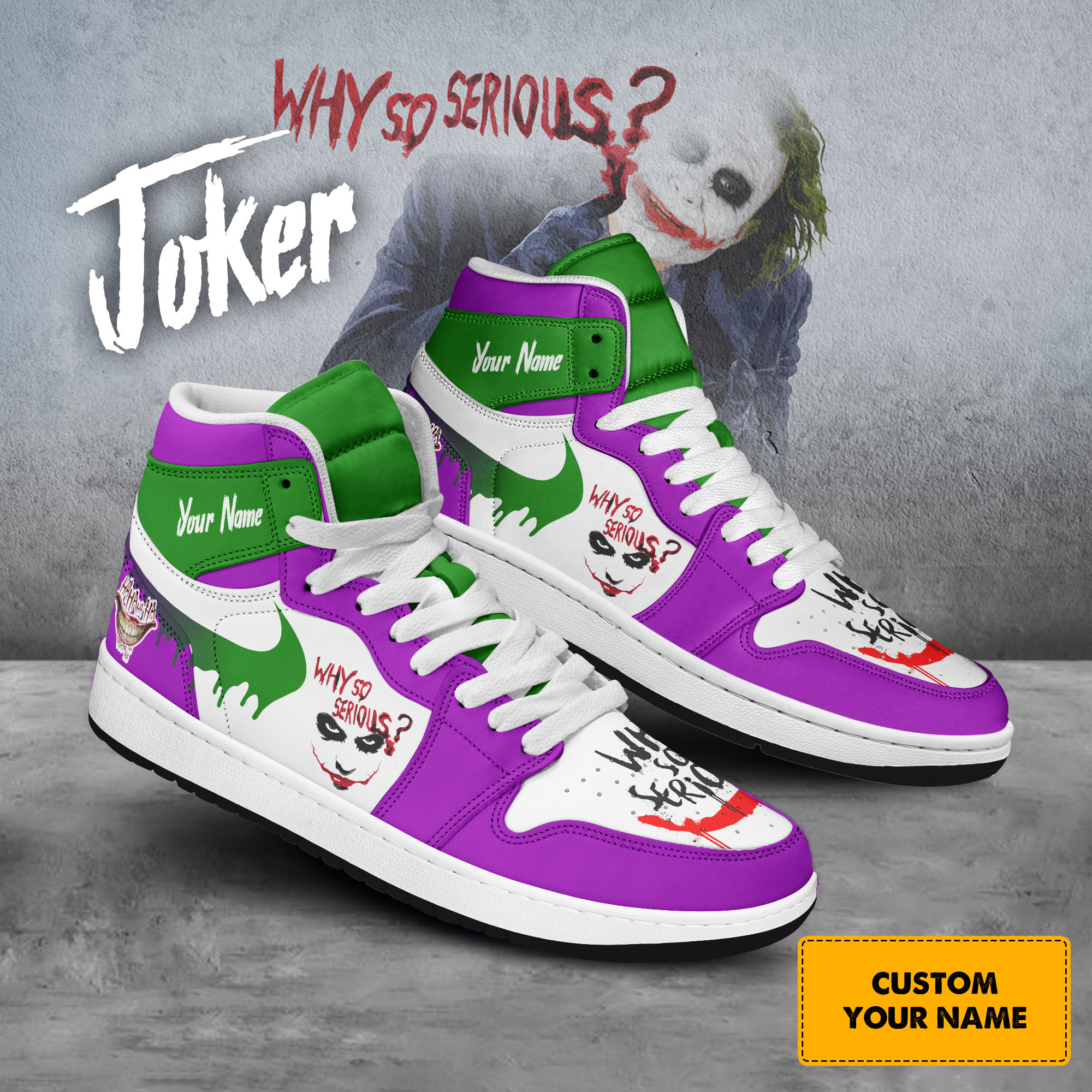JWFancy Joker AJ1 High Sneakers Shoes For Men And Women