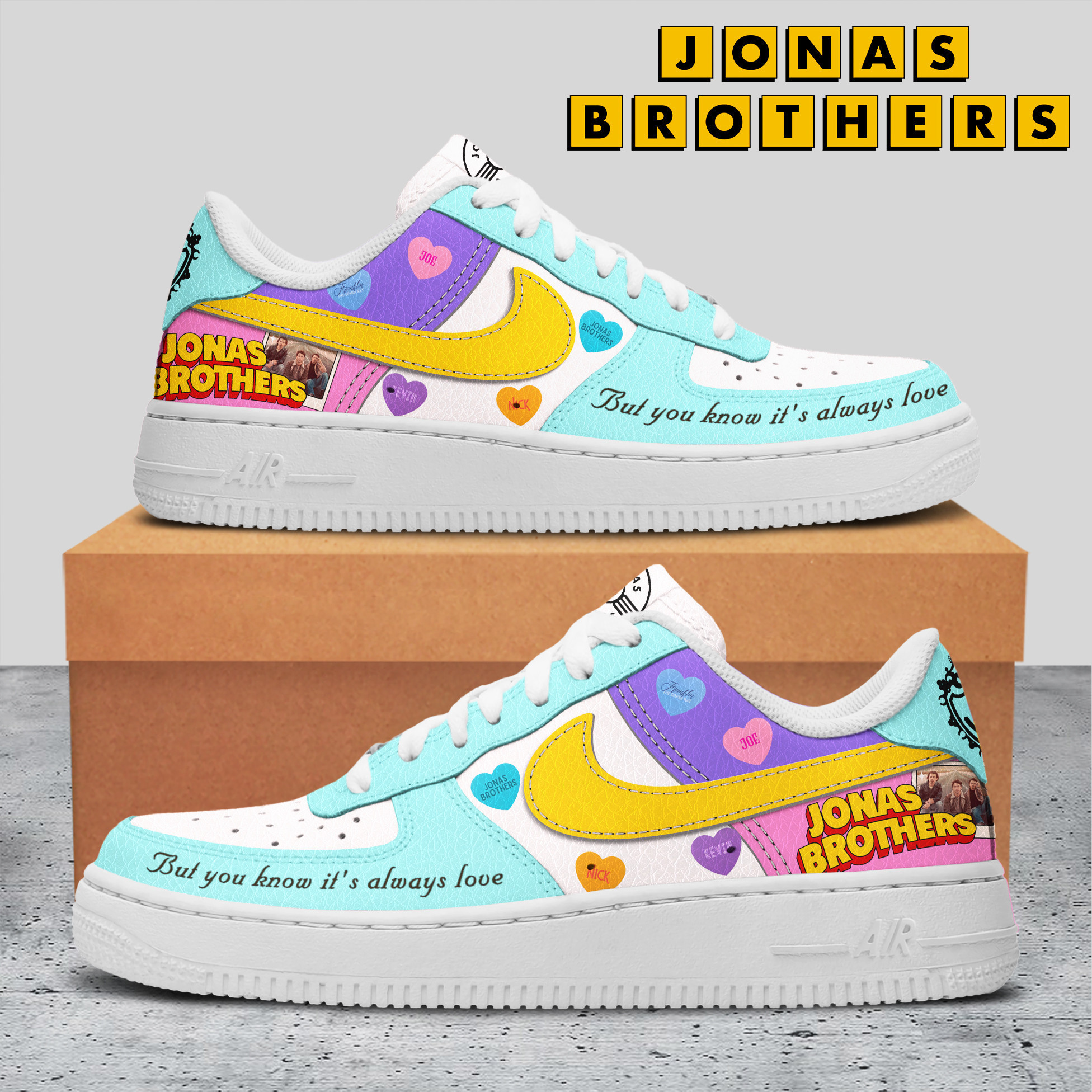JWFancy Jonas Brother Air Low-Top Sneakers Shoes For Men And Women
