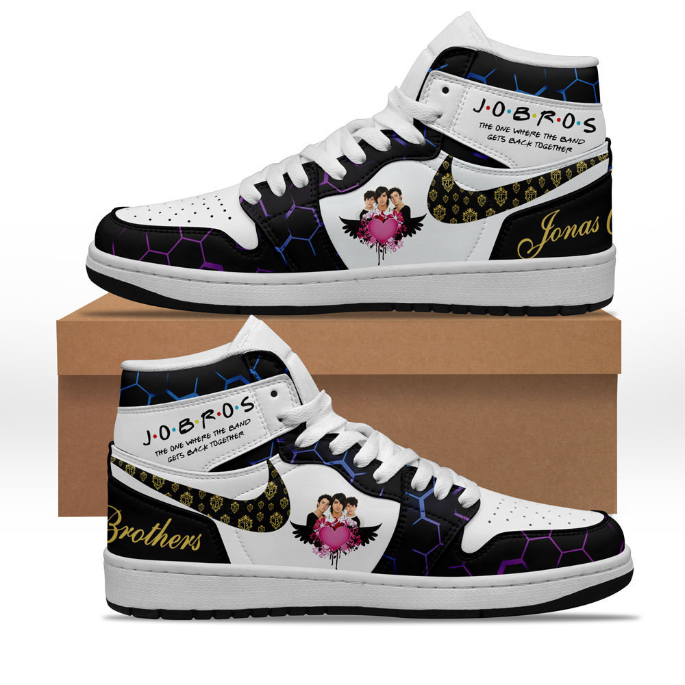 JWFancy Jonas Brothers AJ1 High Sneakers Shoes For Men And Women