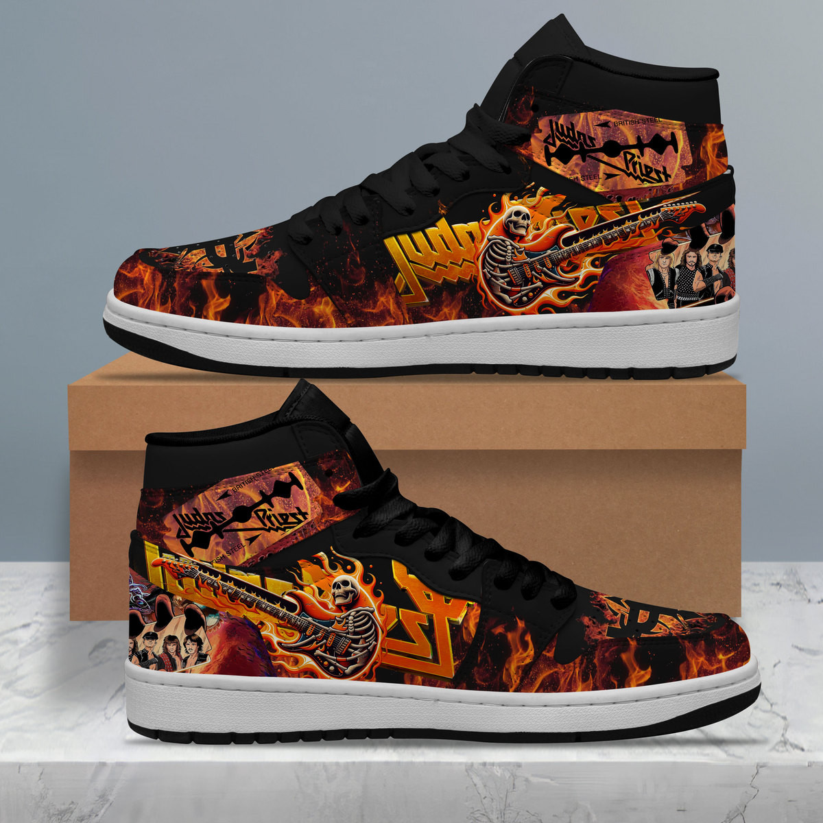 JWFancy Judas Priest AJ1 High Sneakers Shoes For Men And Women