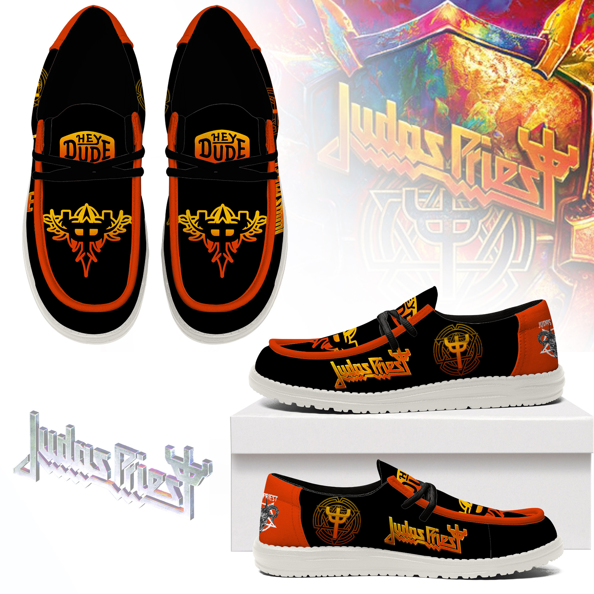JWFancy Judas Priest – Custom Name Hey Dude