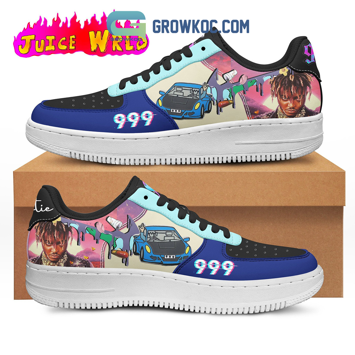 JWFancy Juice WRLD Air Low-Top Sneakers Shoes For Men And Women