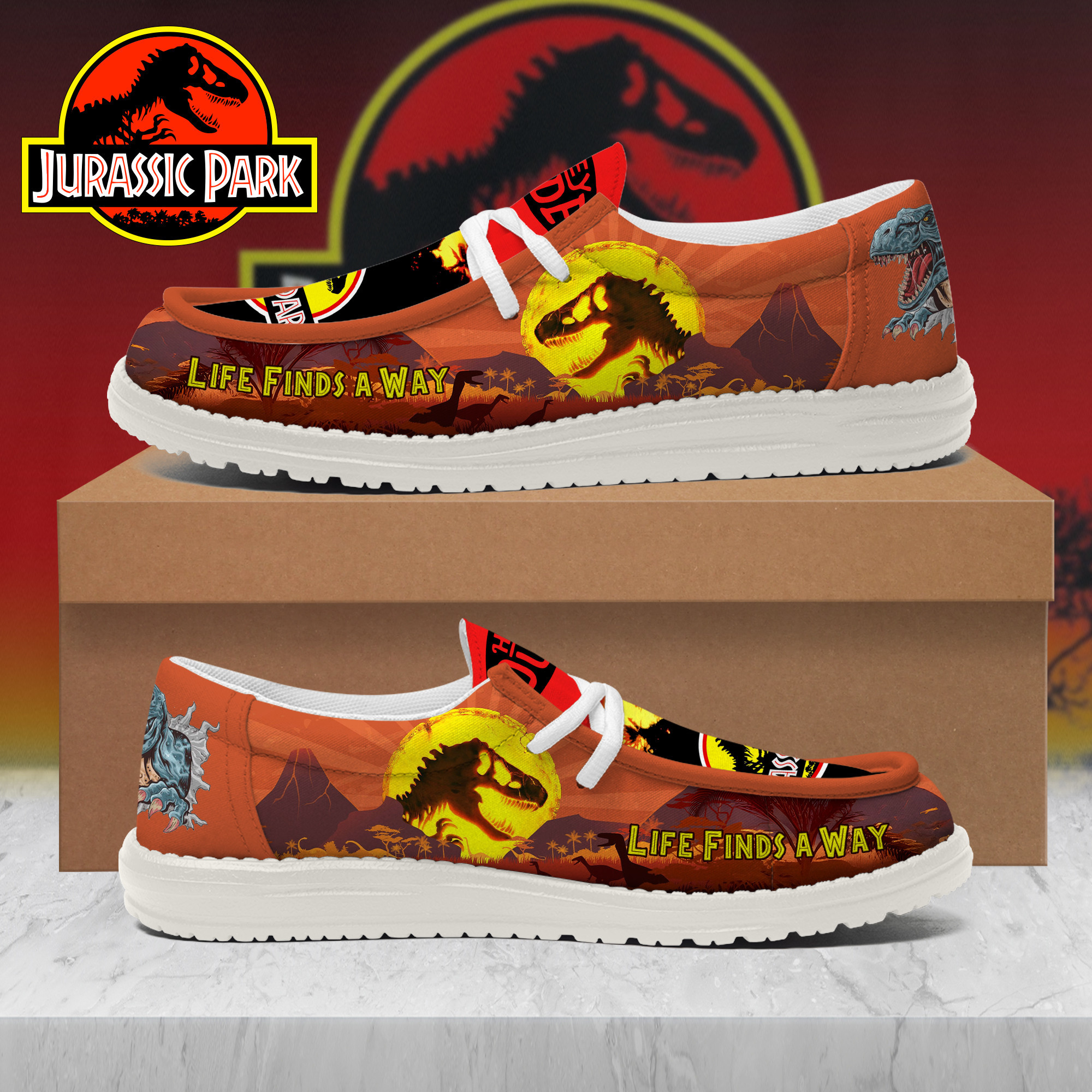 JWFancy Jurassic Park – Custom Name Hey Dude