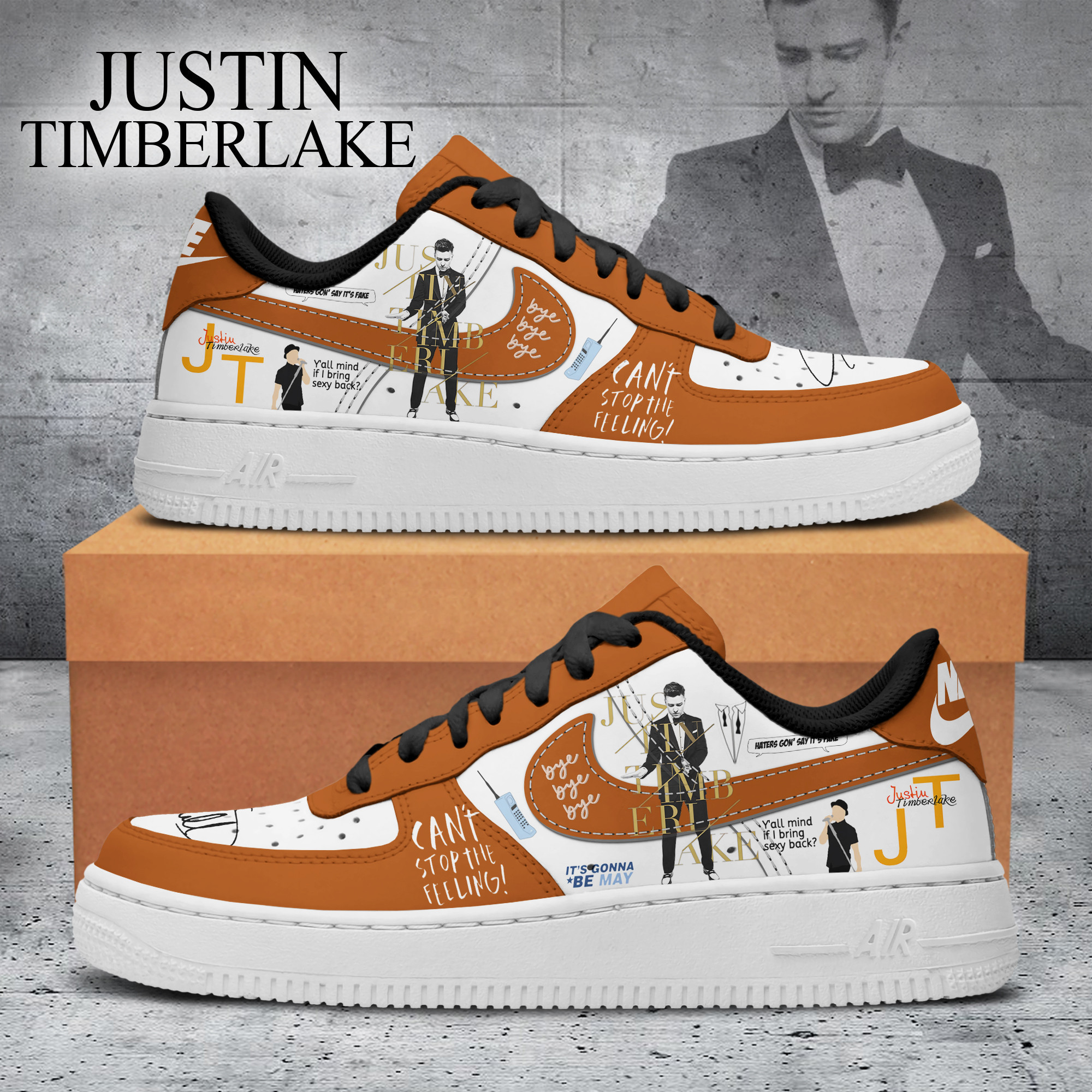 JWFancy Justin Timberlake Air Low-Top Sneakers Shoes For Men And Women