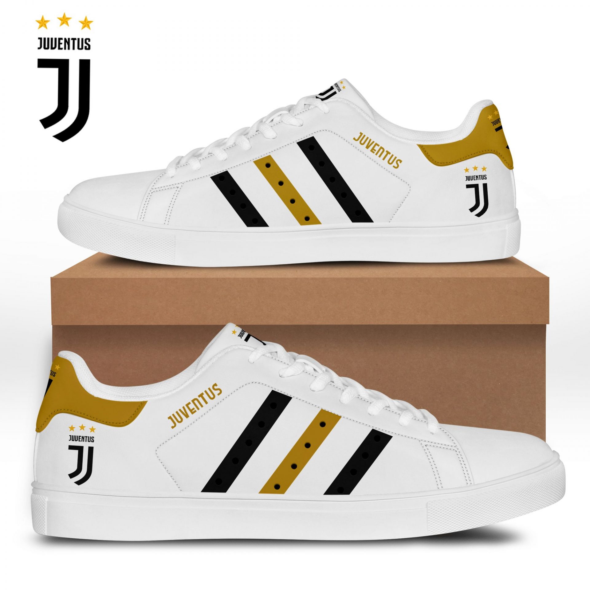 JWFancy Juventus FC Skate Stan Shoes Sneakes For Men And Women