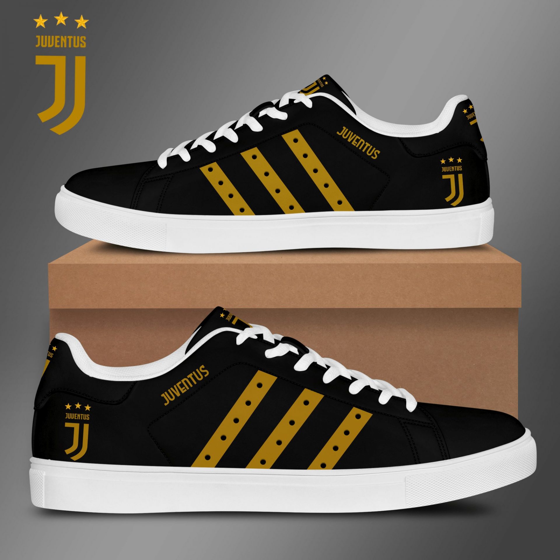 JWFancy Juventus FC Skate Stan Shoes Sneakes For Men And Women