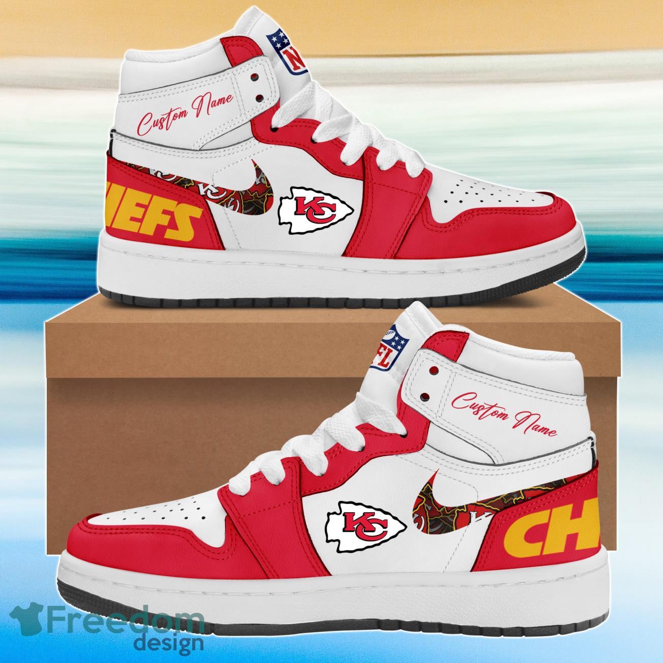 JWFancy Kansas City Chiefs AJ1 High Sneakers Shoes For Men And Women