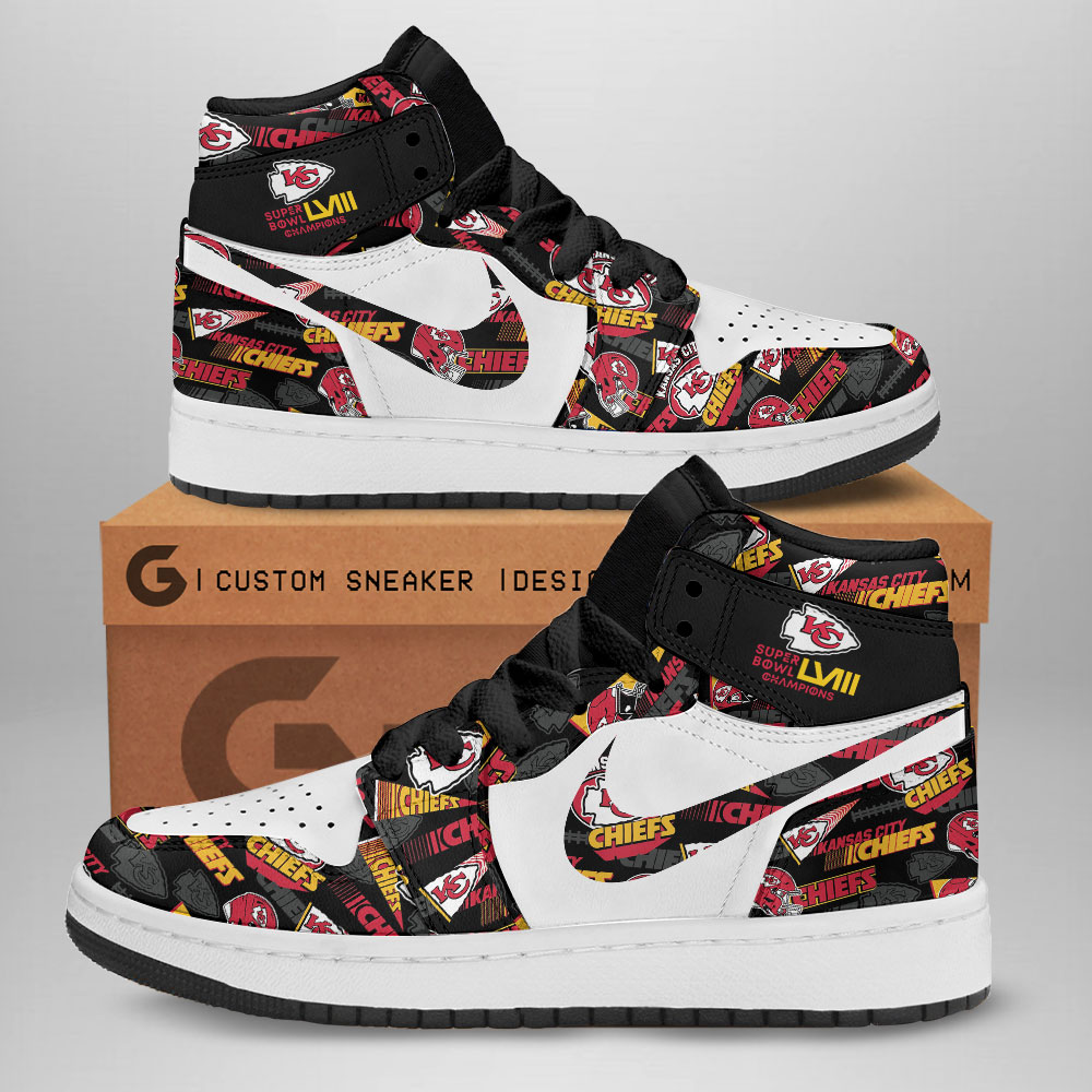 JWFancy Kansas City Chiefs AJ1 High Sneakers Shoes For Men And Women