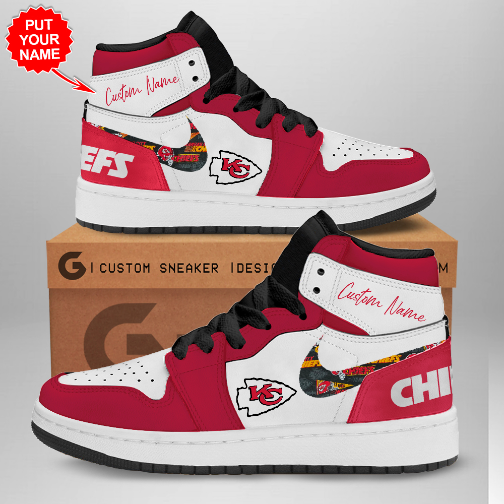 JWFancy Kansas City Chiefs AJ1 High Sneakers Shoes For Men And Women
