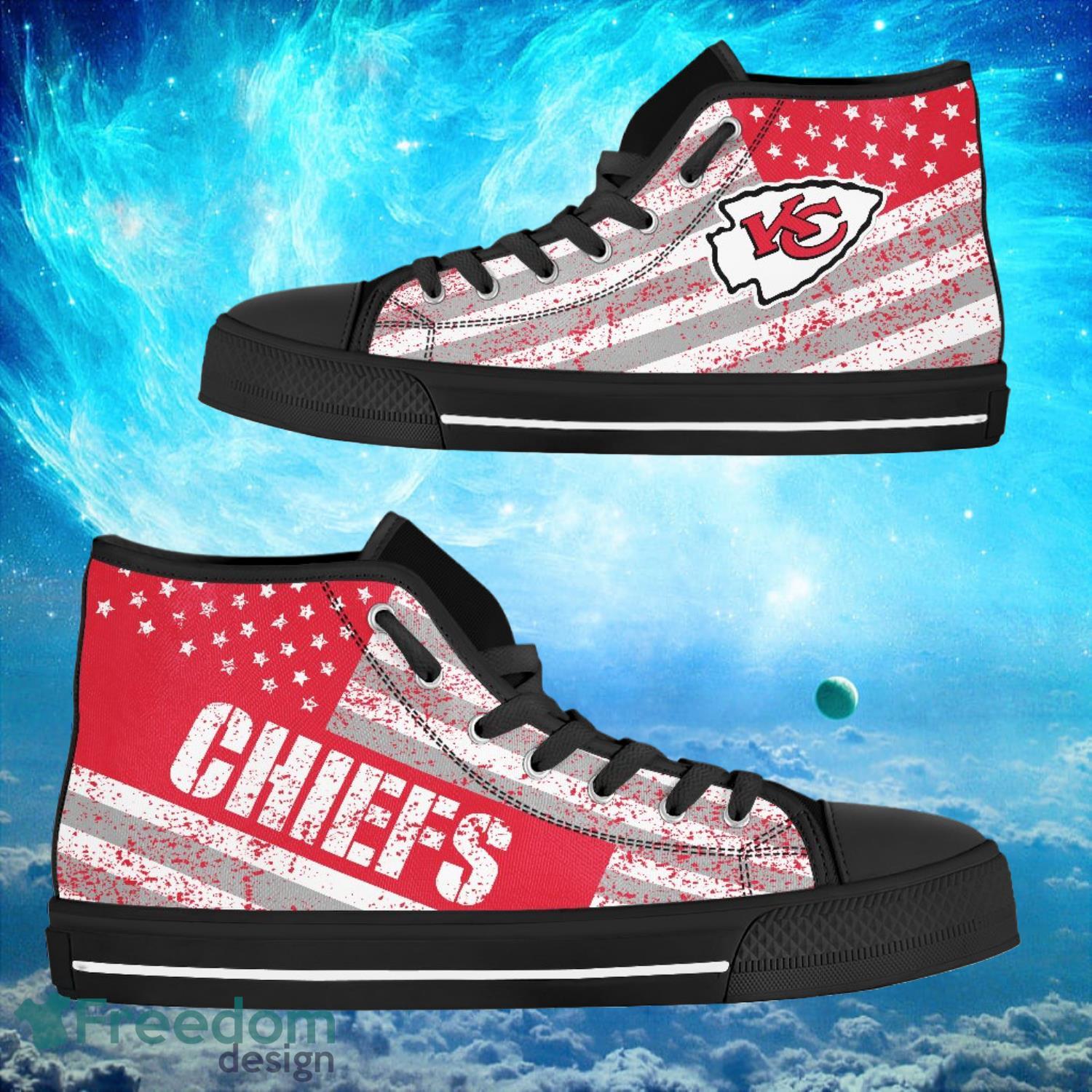 JWFancy Kansas City Chiefs High Top Canvas Sneakers Shoes For Men And Women