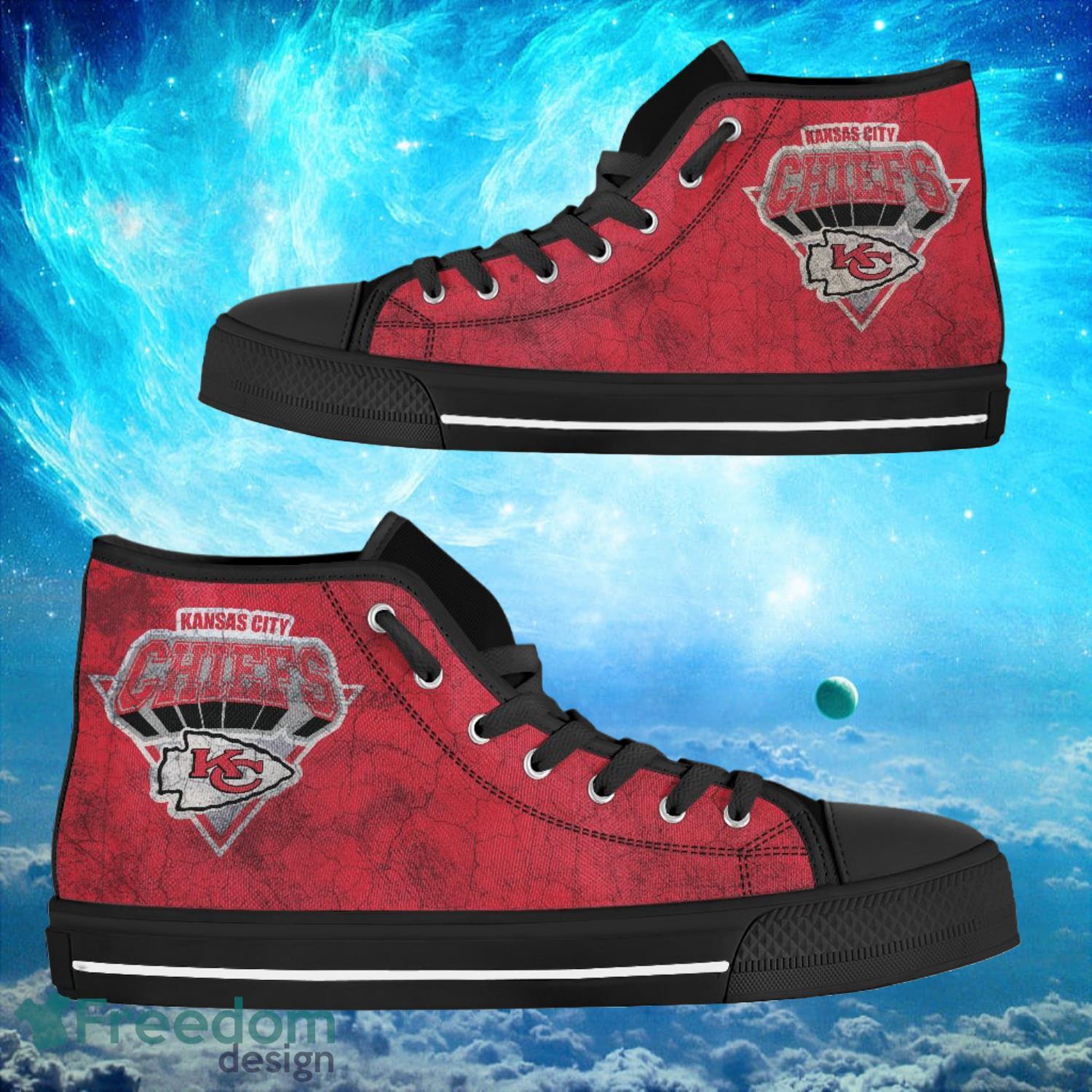 JWFancy Kansas City Chiefs High Top Canvas Sneakers Shoes For Men And Women