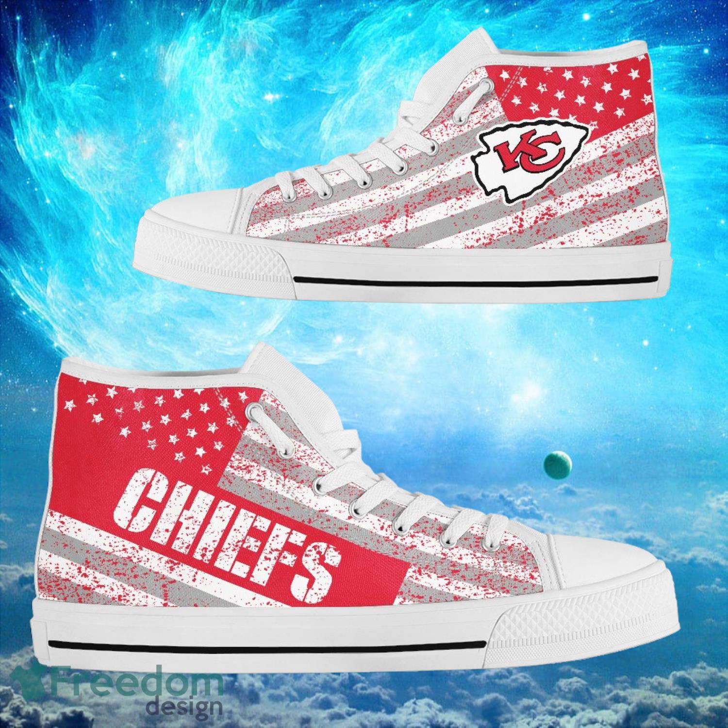 JWFancy Kansas City Chiefs High Top Canvas Sneakers Shoes For Men And Women