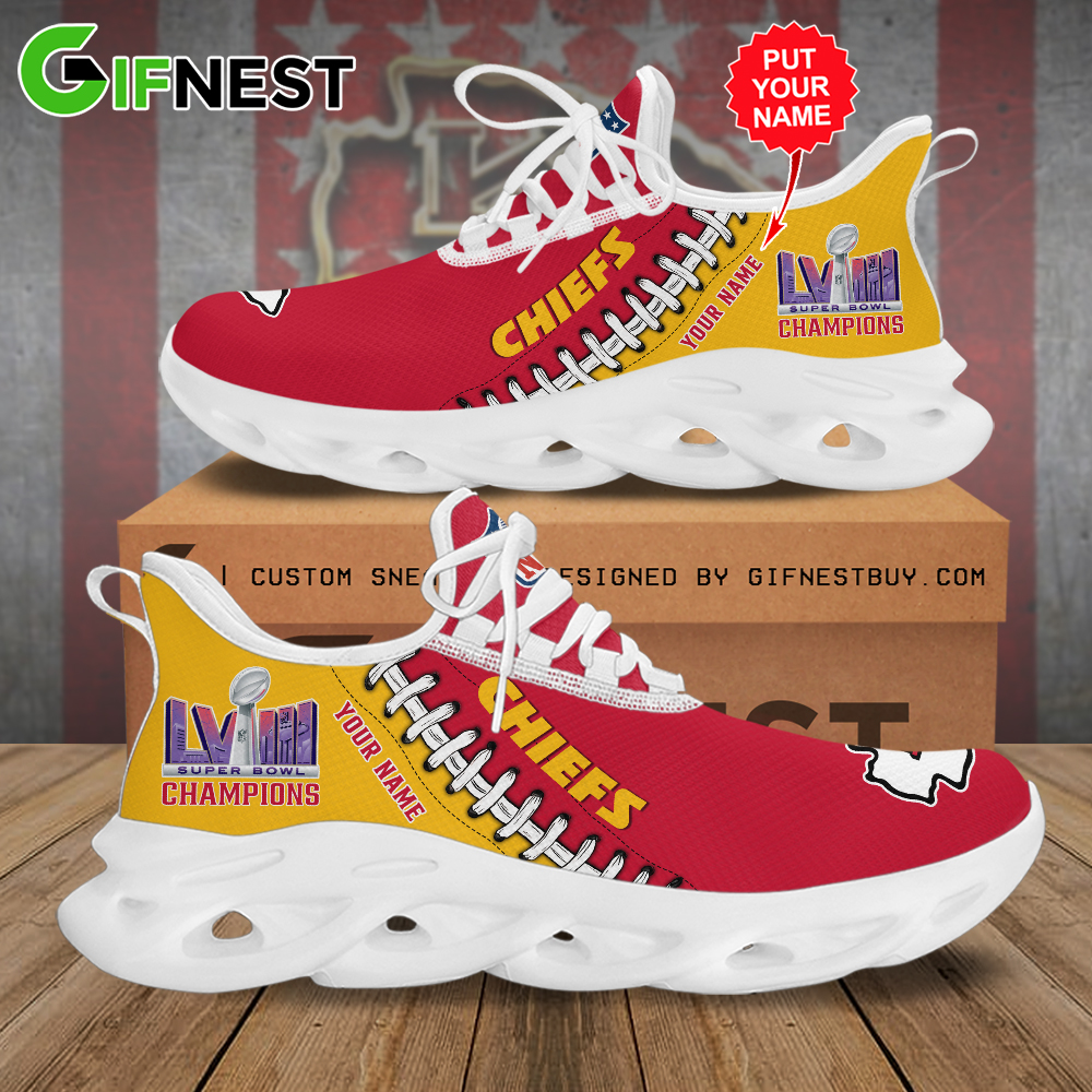 JWFancy Kansas City Chiefs Max Soul Shoes Sneakers For Men And Women