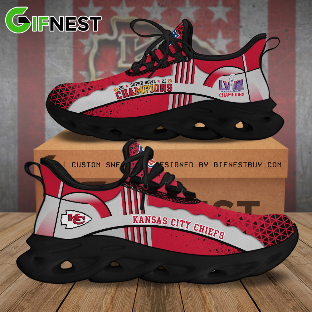 JWFancy Kansas City Chiefs Max Soul Shoes Sneakers For Men And Women