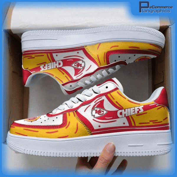 JWFancy Kansas City Chiefs NFL Air Low-Top Sneakers Shoes For Men And Women