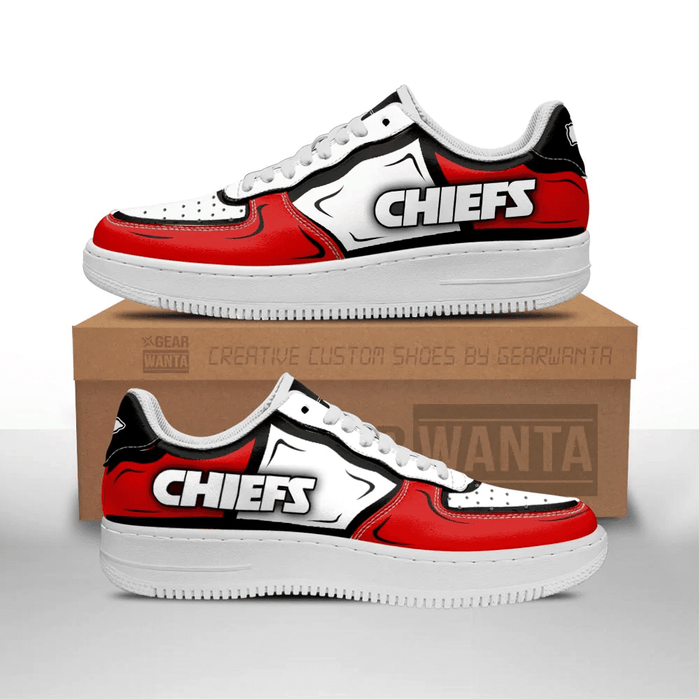 JWFancy Kansas City Chiefs NFL Air Low-Top Sneakers Shoes For Men And Women