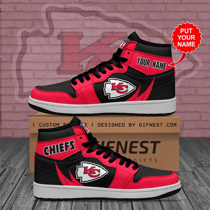 JWFancy Kansas City Chiefs NFL AJ1 High Sneakers Shoes For Men And Women