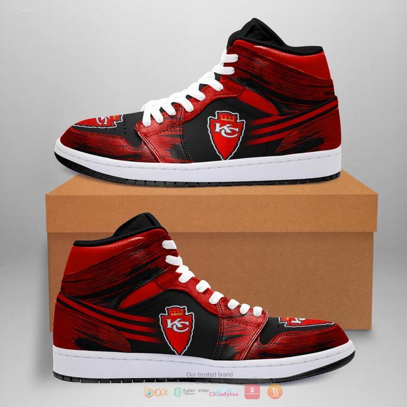 JWFancy Kansas City Chiefs NFL AJ1 High Sneakers Shoes For Men And Women