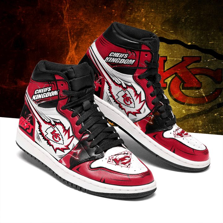 JWFancy Kansas City Chiefs NFL AJ1 High Sneakers Shoes For Men And Women